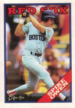 1988 O-Pee-Chee Baseball Cards 188     Spike Owen